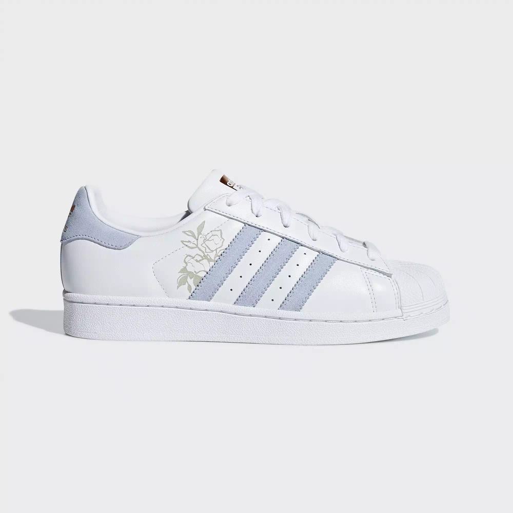 Adidas Superstar Tenis Blancos Para Mujer (MX-37229)